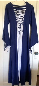 Dark Knight Armoury Medieval Womens Classic Peasant Dress W/ Hood Renaissance L - Picture 1 of 9