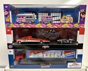 M2 Auto Haulers Release R69 : Complete Set Of 3 PEZ, Bazooka & Race Winning - Picture 1 of 12