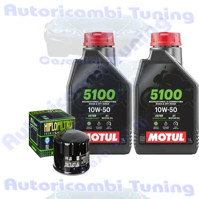 Kit De Maintenance Huile Motul 5100 10W50 + Filtre Pour BMW C400 GT 2020 - Photo 1/4