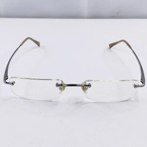 Ray Ban Eyeglasses Rimless Frames RB8501 1000 Titanium Gunmetal 50-17-135 Italy - Picture 1 of 13
