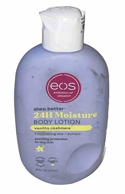 Eos Shea Butter 24h Moisture Body Lotion Vanilla Cashmere For Dry Skin 16 Fl Oz  - Image 1 of 2