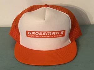 Vintage Grossman's Home Supply Store Trucker Hat Large EXCELLENT CLEAN! - Picture 1 of 2
