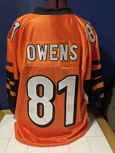 Reebok Authentic On Field NFL Bengals Terrell Owens #81 Stitched Jersey Sz 56 - Picture 1 of 13