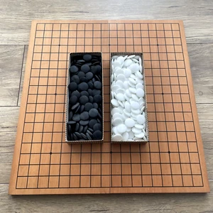 GOBAN japanese IGO Go board Folding type 45.5 × 42cm go stone With box - Picture 1 of 13