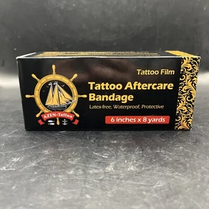 AZEN Tattoo Aftercare Bandage, 6"X 8 Yard, Tattoo Waterproof Bandage, Second - Picture 1 of 6