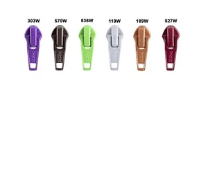 YKK #5 Nylon Coil Auto Loose Pull/Slider Zipper Repair Kit 5/Pack Select Color - Picture 1 of 48