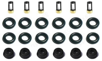 3.0 Mazda V6 Fuel Injector Service Repair Kit Orings Filters Pintle Caps - Image 1 of 4