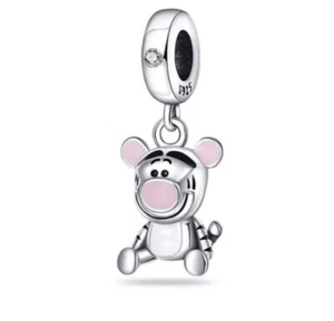 Winnie The Pooh Charm Tiger Dagle Charm Pendent S925 Charm for Snake Bracelet - Picture 1 of 2