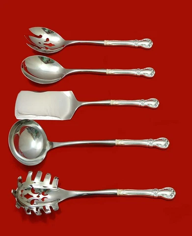 Old Master by Towle Sterling Handle Custom Made 5 Piece Hostess Set Cover