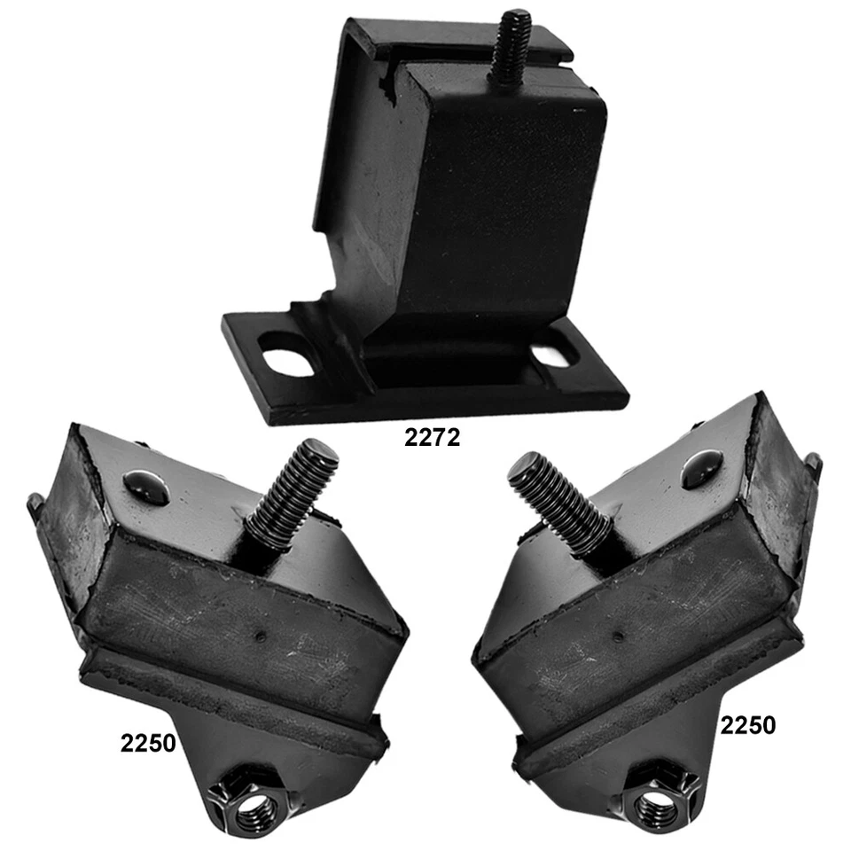 Engine Motor Mounts & Trans Mount 3PCS for Plymouth Fury, Fury I, Fury II 5.2L - Image 1 of 3