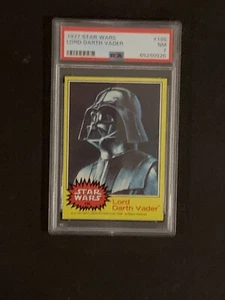 1977 Topps Star Wars Lord Darth Vader James Earl Jones #196 PSA 7 NM - Picture 1 of 2