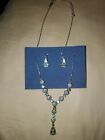  AVON Blue Necklace and Earring set, no box