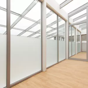 Privacy White Frosted`Window Film Frost Etched·Glass Static Plastic Vinyl-UK - Picture 1 of 13