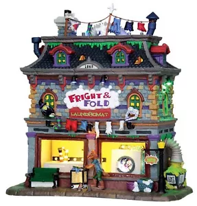 Lemax Spooky Town Fright and Fold Laundromat 25332 Retired Building - Picture 1 of 1