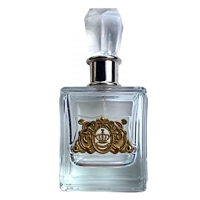 Пустая бутылка для духов JUICY COUTURE из тяжелого прозрачного стекла 6 дюймов - Изображение 1 из 4