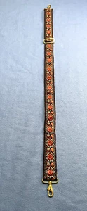 Vintage Art Tribute Camera Strap 40"x2" Red Woven Multicolor Handbag Purse Strap - Picture 1 of 9