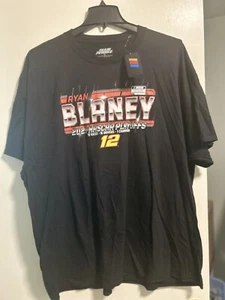 Camisa negra 3XL Ryan Blaney #12 NASCAR 2020 para hombre nueva con etiquetas - Imagen 1 de 3