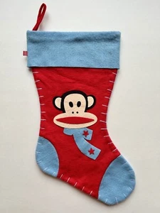 Vintage Paul Frank Filz Weihnachtsstrumpf Weihnachtsdeko 90er - Bild 1 von 12