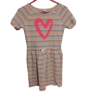 Striped Heart Kids Dress - Picture 1 of 9