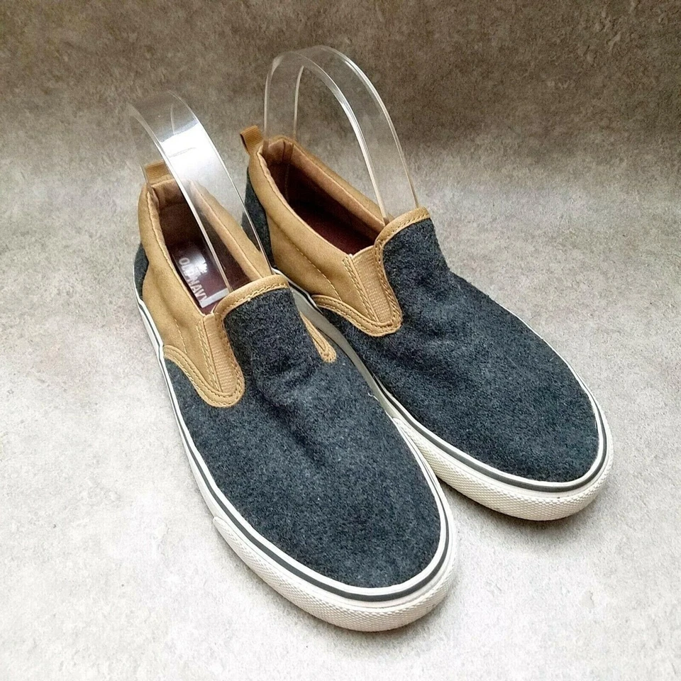 Old Navy Big Boys 855929 Size 5 Gray  Textile Slip On Loafer - Imagem 1 de 4