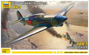 YAK-1 SOVIET FIGHTER WWII - ZVEZDA 1/72 Plastic Kit - Foto 1 di 1