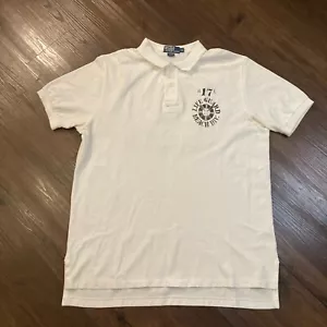 Vintage Polo Ralph Lauren Shirt Herren XL weiß Life Guard kurzärmelig Preppy - Bild 1 von 15
