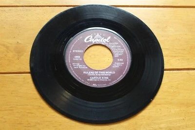 CAROLE KING "RULERS OF THIS WORLD" 45 RPM 7" RECORD VG- CAPITOL [d42-30] - Image 1 of 4