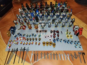 Lego Large Lot Of Castle Minifigures Knights Forestmen - Picture 1 of 24