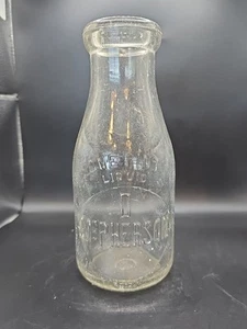 Botella de leche de pinta D McPherson Cape mayo Nueva Jersey 1925 - Imagen 1 de 11