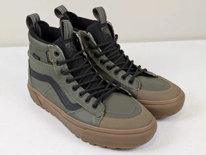 Vans Ultracush Sk-8 Hi MTE Waterproof Shoes Mens Sz 8 Green Gum Insulated - Picture 1 of 10