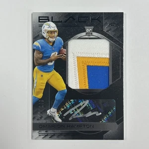 Omarion Hampton 2025 Panini Black Rookie Patch Auto /249 #RKPA-QHN KG - Picture 1 of 2
