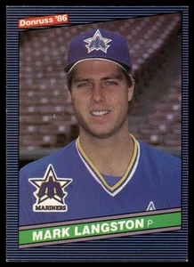 1986 Donruss #118 Mark Langston - Picture 1 of 2