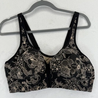 Sujetador Catherines Intimates 44D Estampado Floral Cierre Frontal Sin Alambres Cómodo Foto 1 de 4