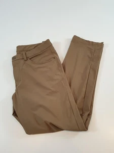 Pantalón Lululemon ABC Clásico Para Hombre 32x32 Caqui Tostado Elástico Rendimiento - Imagen 1 de 12