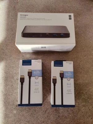 NUEVA Estación de Acoplamiento Kensington Thunderbolt 3 USB C 60W SD2500T Foto 1 de 4