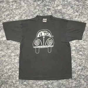 Vintage 1994 What's Going On Dog Tshirt Size XL Dog Animal Volkswagen Beetle 90s - Picture 1 of 12