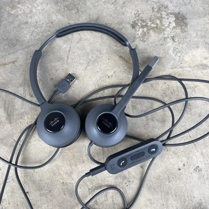 Cisco 521 CP-HS-W-521-USB= zestaw słuchawkowy przewodowy pojedynczy adapter USB 3,5 mm - Zdjęcie 1 z 5