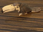 Paraguay Bird Sculpture Wood Carving Hand Carved Estate John Burton Ecologist