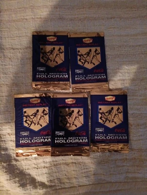 Tarjetas holograma Denny's MLB 1996 movimiento completo cinco paquetes (5) nuevas selladas de fábrica  Foto 1 de 2