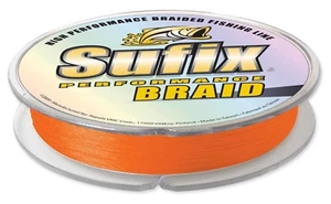 Sufix Performance Braid Fishing Line - 300 Yards and 6 Pound Test - Orange - Picture 1 of 3