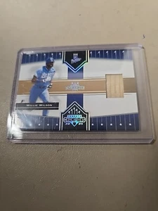 2005 WILLIE WILSON DONRUSS CHAMPIONS IMPRESSIONS GAME USED BAT CARD. KC ROYALS. - Picture 1 of 2