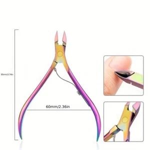 Cuticle Nipper Stainless Steel Nail Art Cutter Dead Skin Scissors Trimmer - Picture 1 of 2