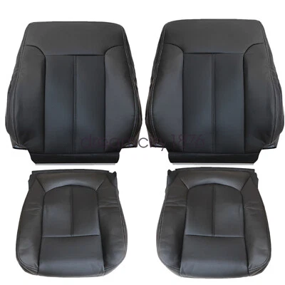 Cubierta de asiento de cuero delantera inferior y superior negra para Ford F250 F350 2011-2016 EE. UU. Foto 1 de 4
