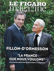 LE FIGARO MAGAZINE n°22612 21/04/2017 François Fillon & Jean d'Ormesson/ Austin - Imagen 1 de 8