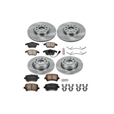 PowerStop Disc Brake Kit Front and Rear - Fits Volkswagen Tiguan 2009-2010 KOE27 - Imagem 1 de 4