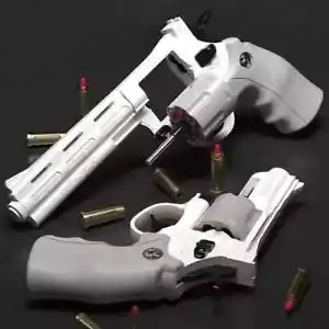 Revolver Soft Bullet Gun Schaumstoff Spielzeug Schießspiel Waffe Dauerfeuer Geschenk - Bild 1 von 7