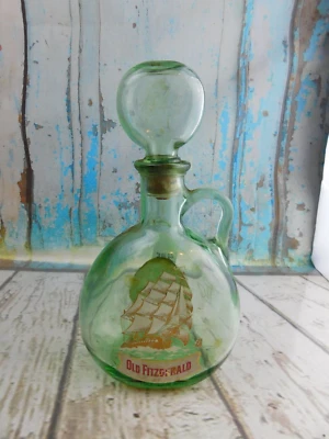 Vintage Old Fitzgerald Flagship Decanter Barware Mancave Primitive Decor (EMPTY) - Image 1 of 3