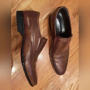 Kenneth Cole Brown Leather Loafers! Size 8M - Extra Official - Picture 1 of 9