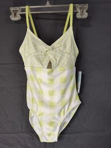 Girls' Gingham Check One Piece Swimsuit - Cat & Jack Size M (8) Plus NWT UPF 50+ - Picture 1 of 3