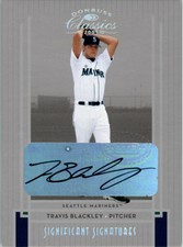 2005 Donruss Classics Significant Signatures Silver #85 Travis Blackley Auto/200